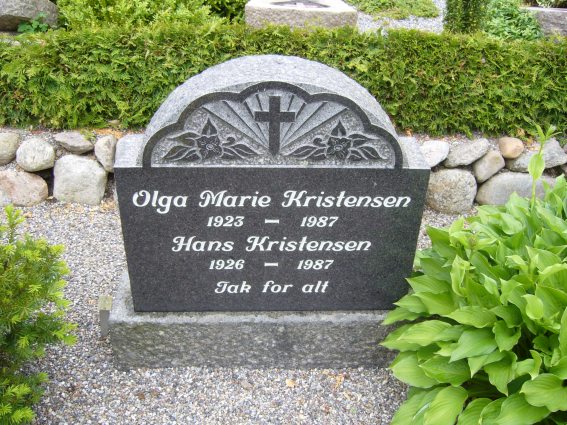 Billede af gravsten på Sejerslev Kirkegård